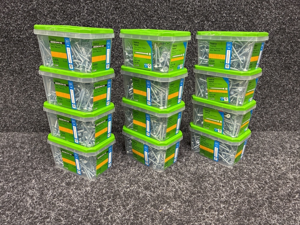 1591380-1 12 pcs Packs Wood Screws, Essve