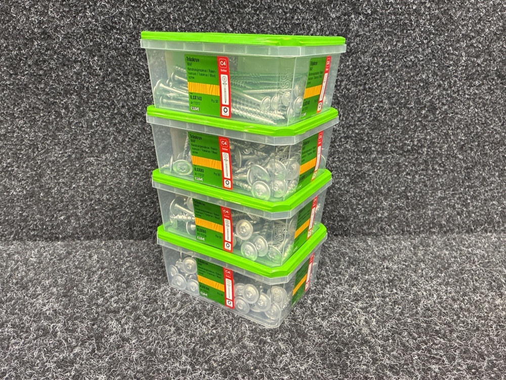 1591383-1 4 pcs Packs Wood Screws, Essve