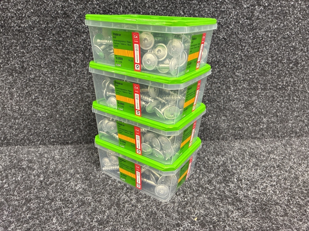 1591384-1 200 pcs Wood screw 10.0x80mm, Essve