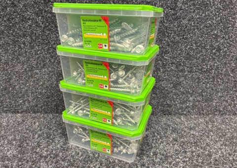 350 pcs Construction screw 8.0x90 & 6.0x70mm, Essve