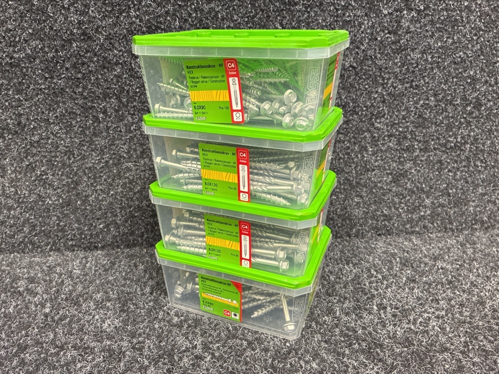 1591389-1 4 pcs Packs Construction Screw, Essve