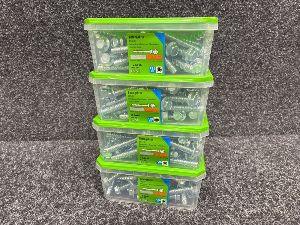 1591396-1 200 pcs Concrete screw 12.5x65mm, Essve