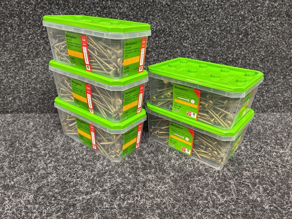 1591422-1 1000 pc Mounting screw 4.5x65 & 4.5x85mm, Essve