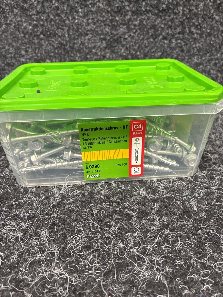 1593835-2 4 pcs Packs Construction Screw, Essve