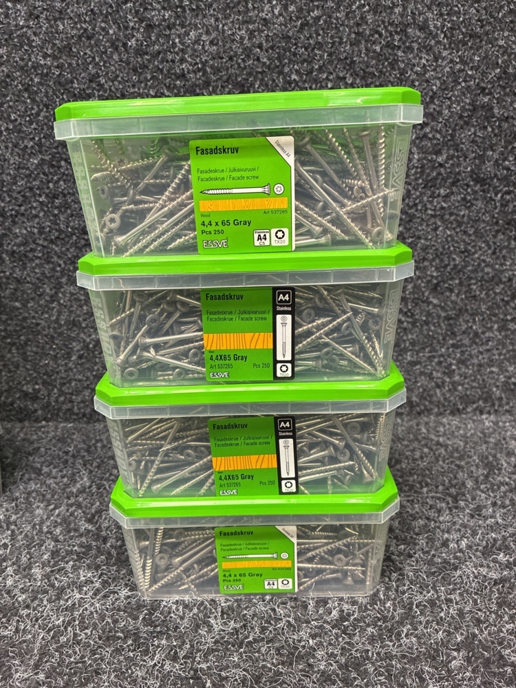 1593845-2 14 pcs. Packages Facade screw, Essve