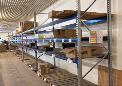 Pallet racking 6 sections