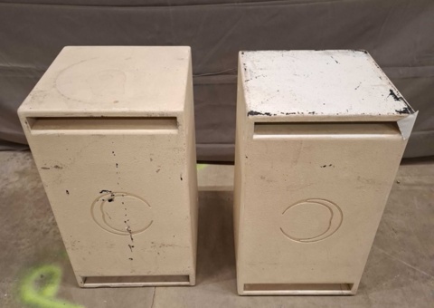 Speakers, 2 pcs - Turbosound, white cabinets