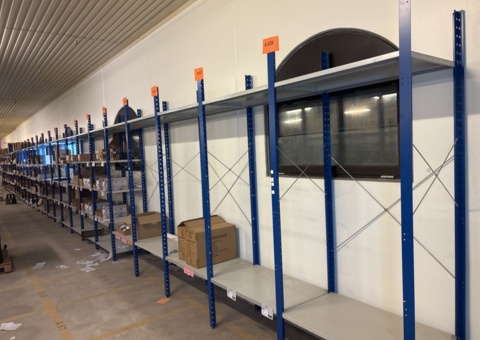 Sheet metal shelves 28 sections