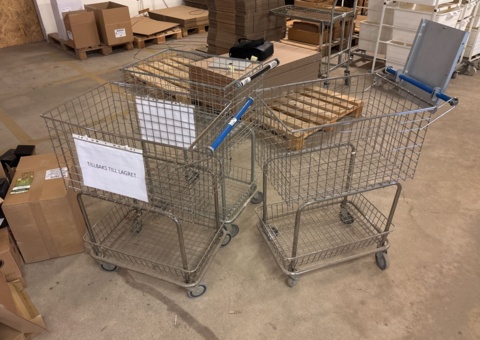 Basket trolleys 3 pcs