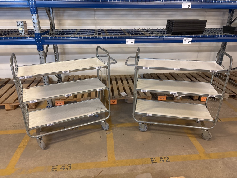 1511485-1 Shelf trolleys 3 pcs
