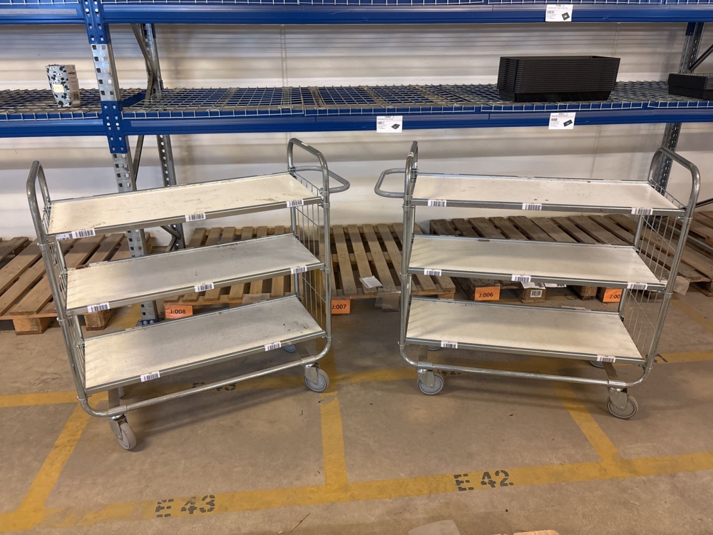 1511485-2 Shelf trolleys 3 pcs