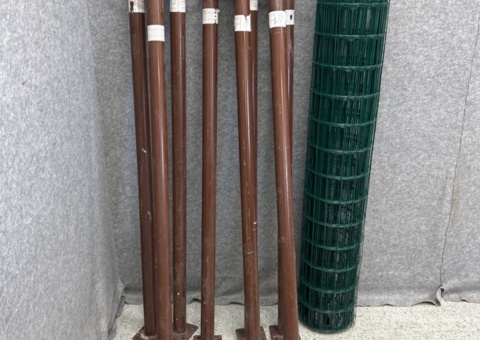 Construction stamp 8 pcs and fence net - Deckenstutze DS2