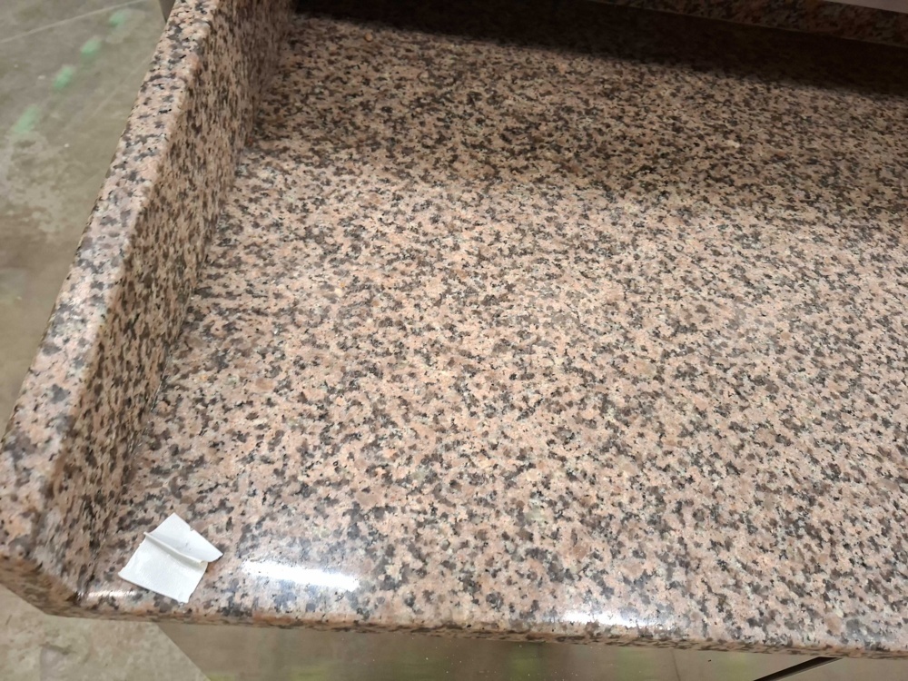 1582564-2 Pizza prep counter - GGM Gastro, stone worktop and refrigerated topping unit