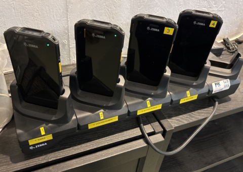 Inventory handheld computers 4 pcs with accessories - Zebra