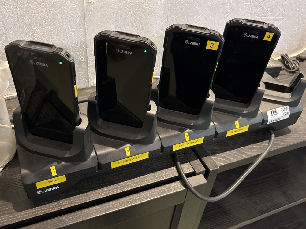 1511492-1 Inventory handheld computers 4 pcs with accessories - Zebra