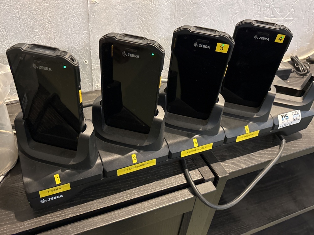 1511492-2 Inventory handheld computers 4 pcs with accessories - Zebra