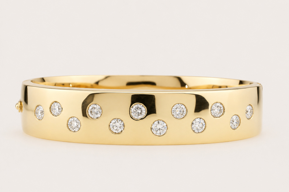 1594576-2 Armband 14K Guld med briljantslipade Diamanter