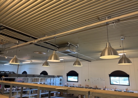 Pendant lamps 10pcs in chrome finish