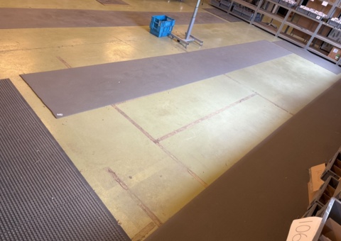Collection of various rubber work mats