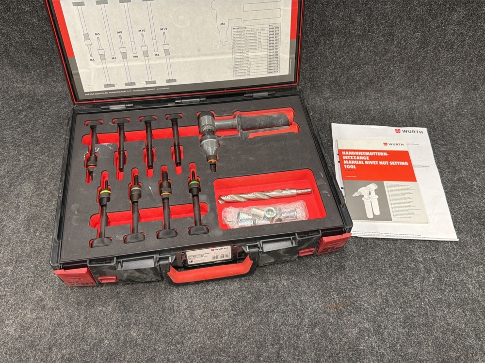 1594644-1 Nitmuttertångsset Würth HES 412
