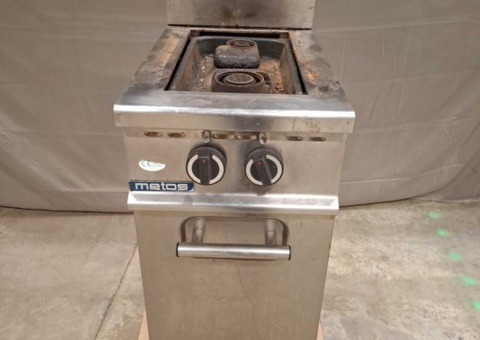 Gas cooker - Metos, two burners and base cabinet