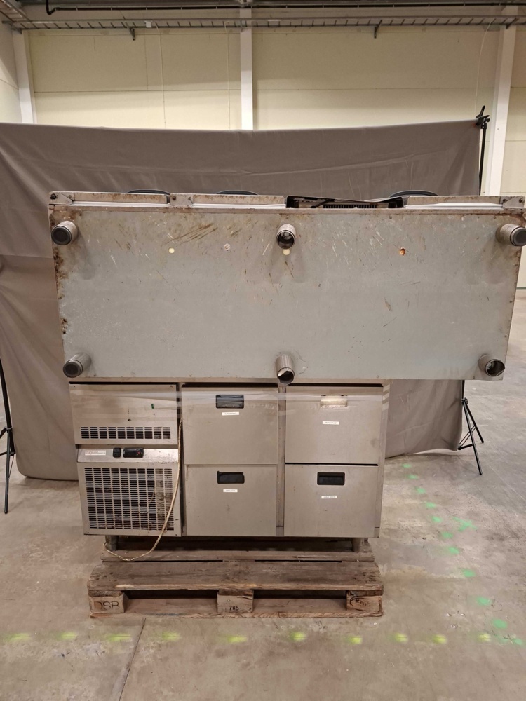 1595313-1 Refrigerated counter lot - Haglund and Metos, drawers and doors