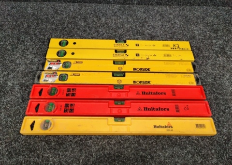 7 st Vattenpass Hultafors, Ironside & Stabila - 60 cm