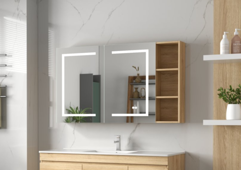 LED-Spegelskåp Lyfco Venedig 100x70 cm