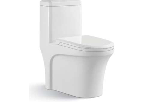 Golvstående toalett | Dubbelspolning | Modern design