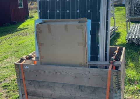 Solar panels with various equipment