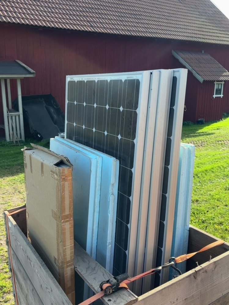1587701-2 Solar panels with various equipment