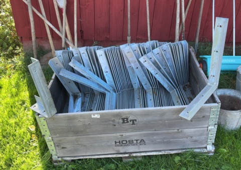 Collection with galvanized stands