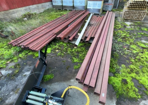 Lot of steel profiles