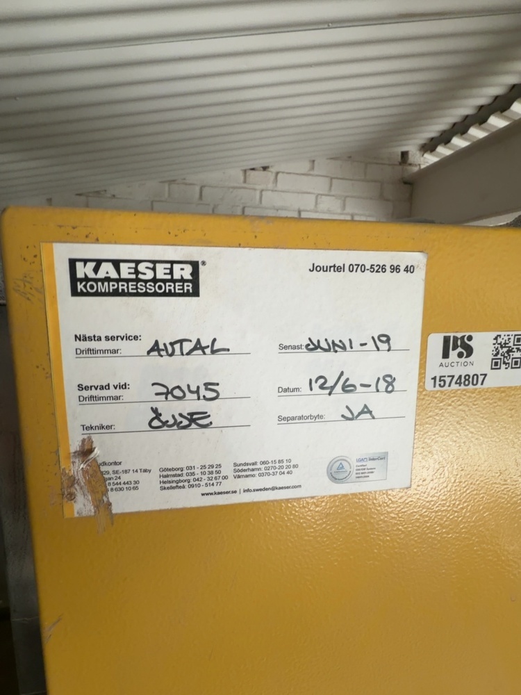 1574807-2 Kompressor - Kaeser Airtower 19 med trycktank