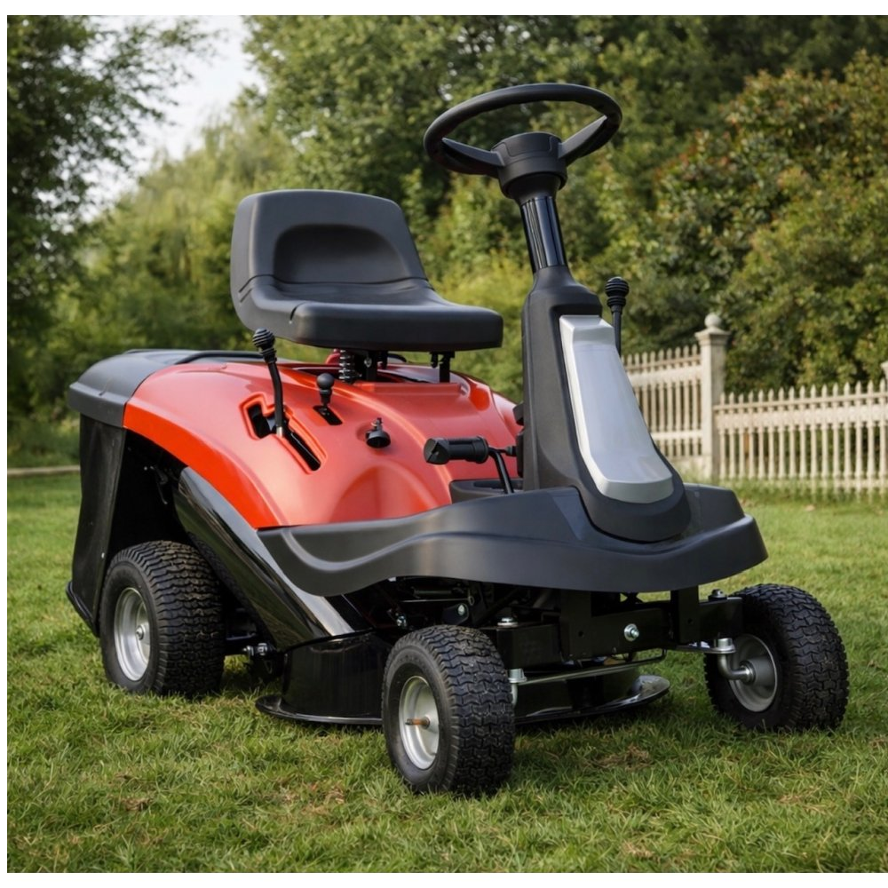 1593902-1 Åkgräsklippare bensin YH63R - Röd 24" 61cm 196cc & 150L Uppsamlare
