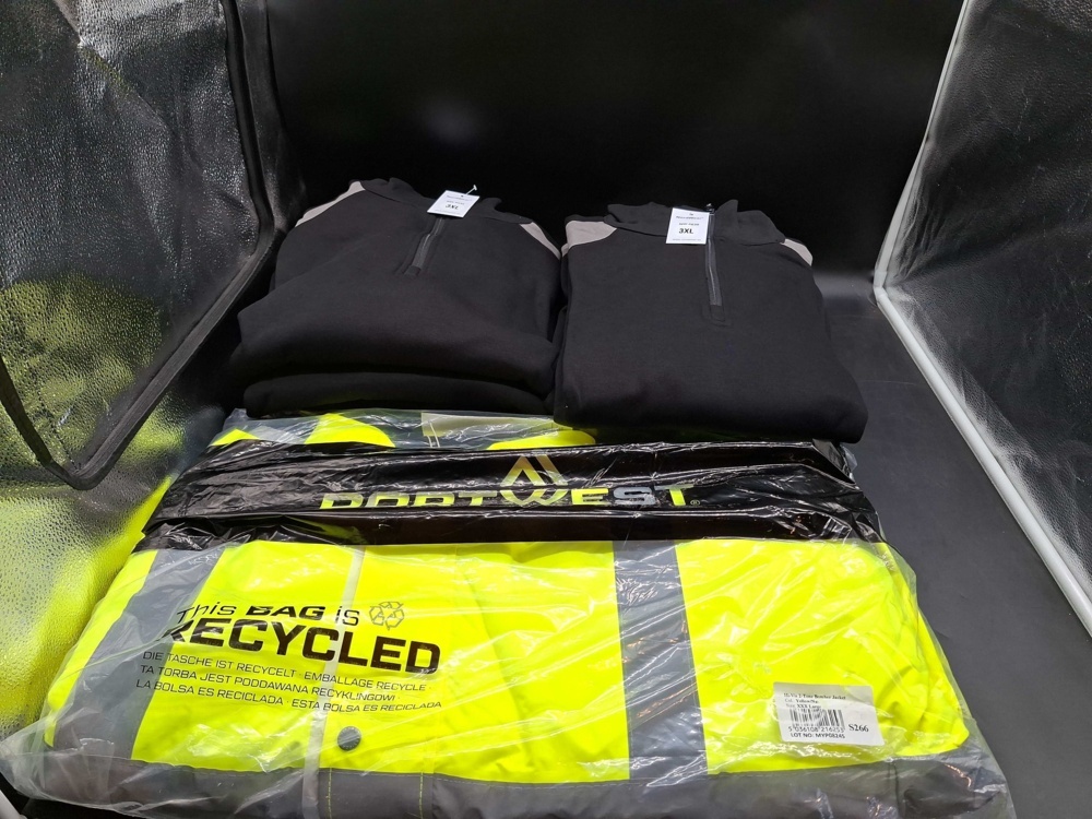 1595640-1 Clothing lot - NordWear and Portwest, size 3XL