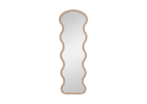 Loui spegel beige / klar glas 1.5 × 158 × 49 cm
