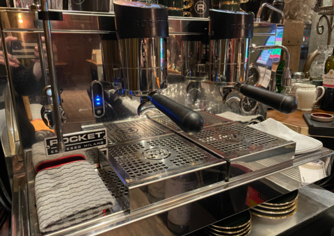 Double espresso machine with coffee grinder and water purification system – Rocket Doppia A2 – 2019