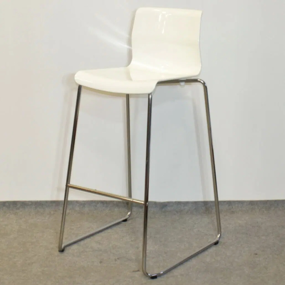 1595762-1 Barstol IKEA vit/krom 4 stycken