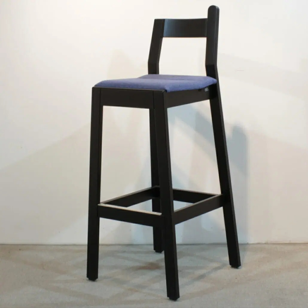 1595774-1 Bar stool Nordic Care Rialto 438 - black wood 2 pieces