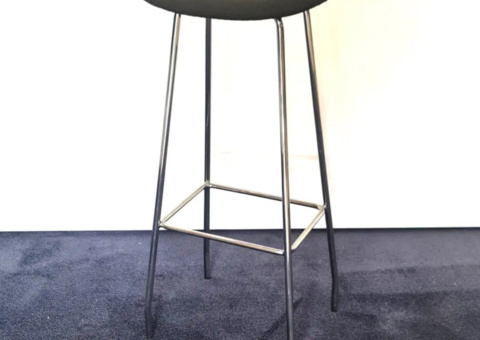 Barstol Offecct Cornflake grå/krom 6 stycken