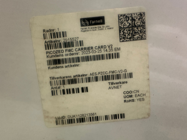 1571326-7 AVNET PicoZed FMC Carrier Card V2