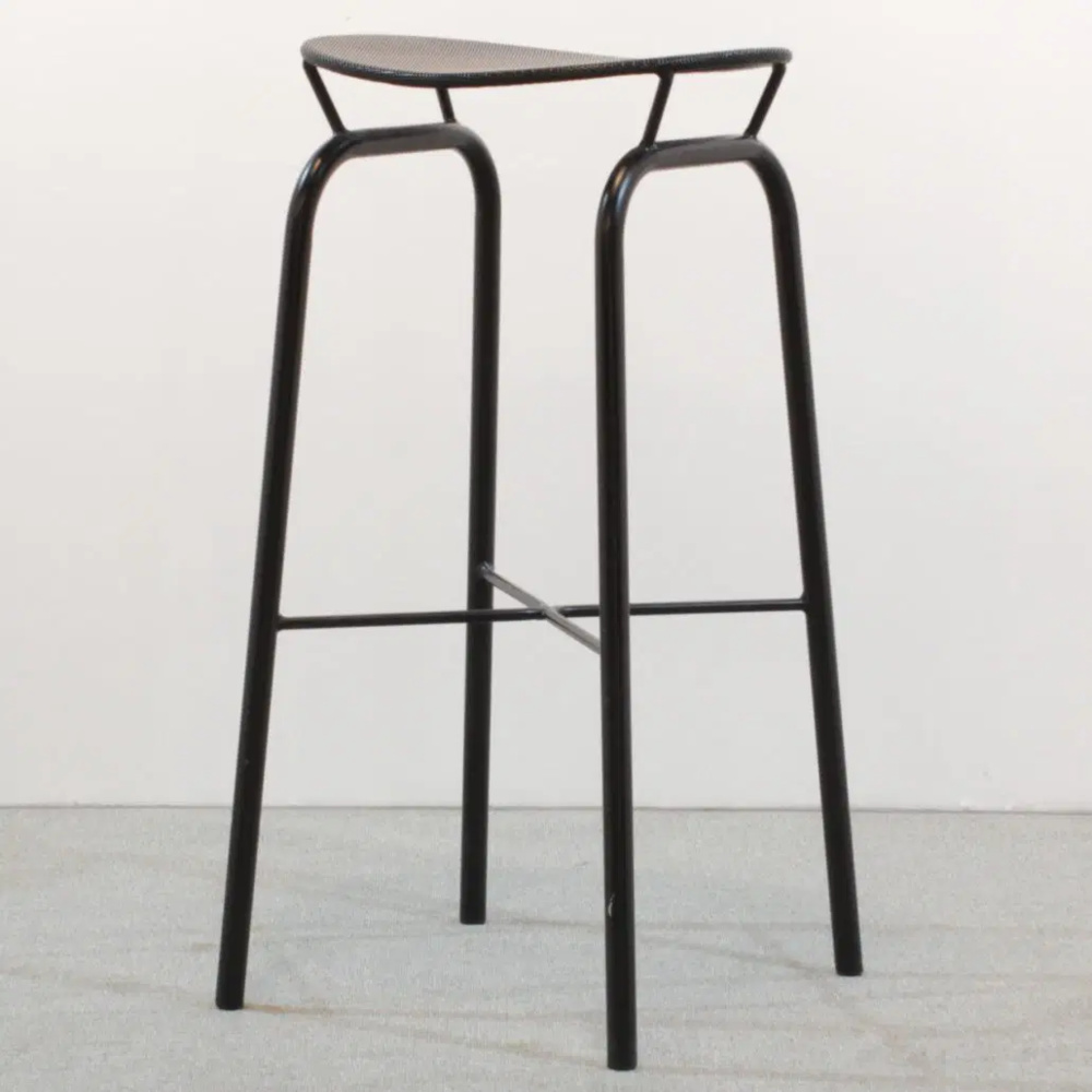 1595784-1 Barstol svart meshsits 3 stycken