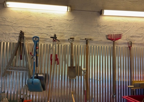 Collection of various garden tools