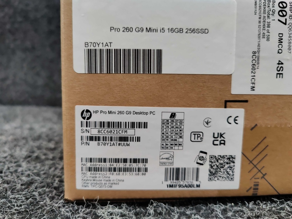 1595978-3 HP Pro Mini 260 G9 Desktop PC
