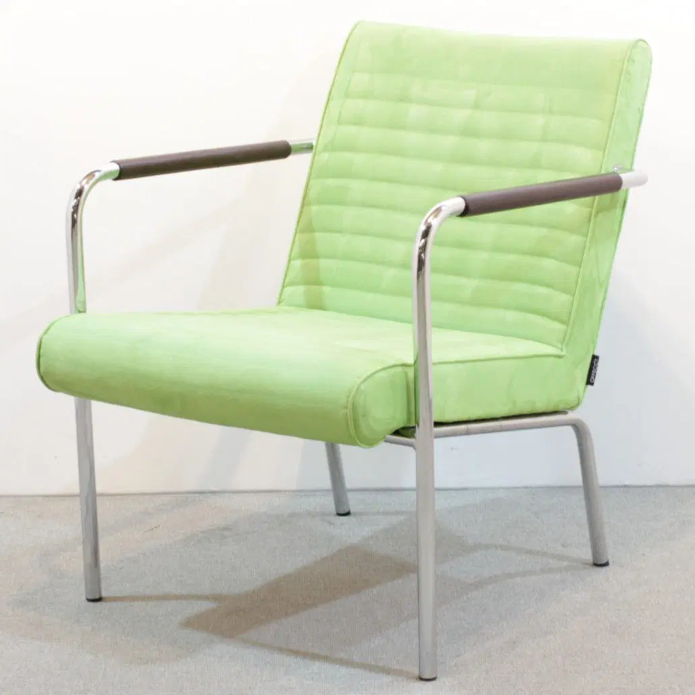 1595904-1 Fåtölj Offecct Queen grön/krom