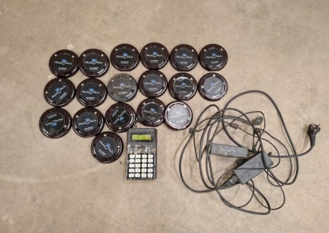 Guest pagers, 18 units with transmitter - AllCall