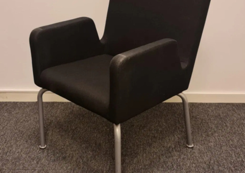 Fåtölj Skandiform Dropp svart 4 stycken