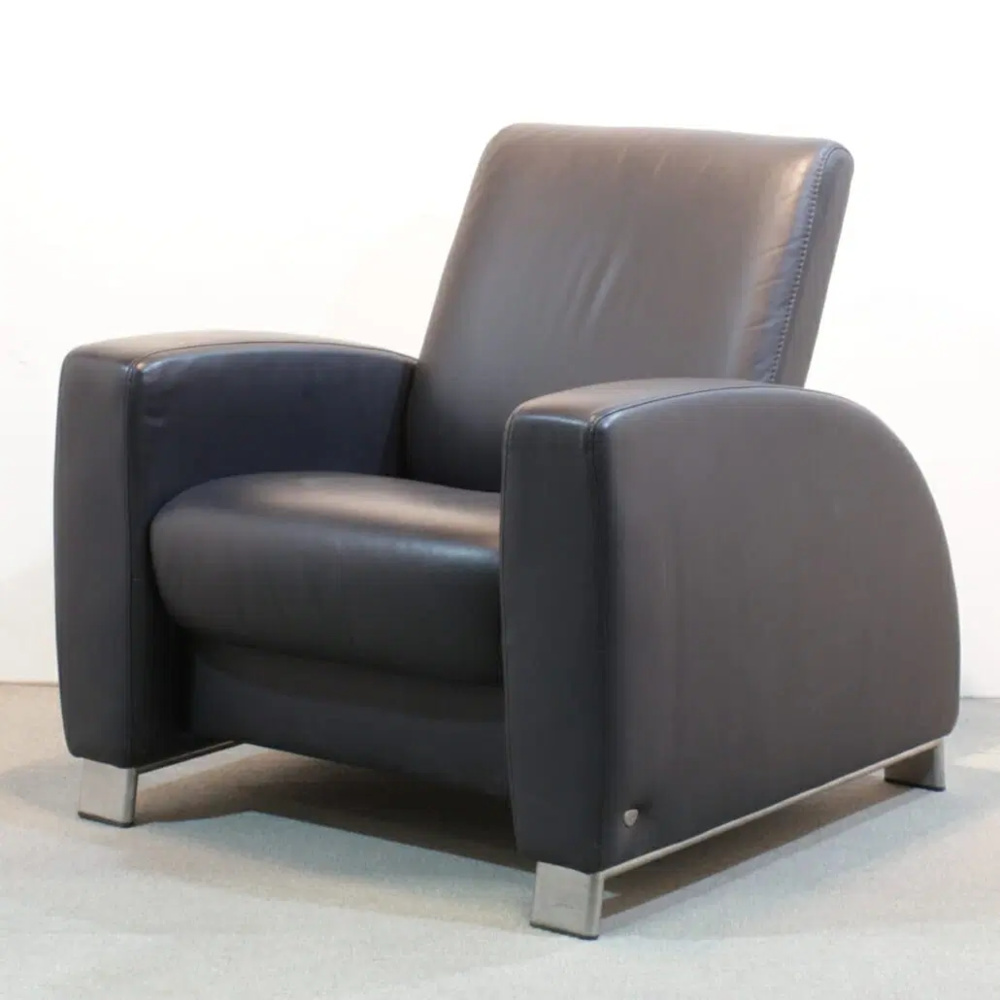 1595913-1 Fåtölj Stressless Arion i svart skinn 3 stycken