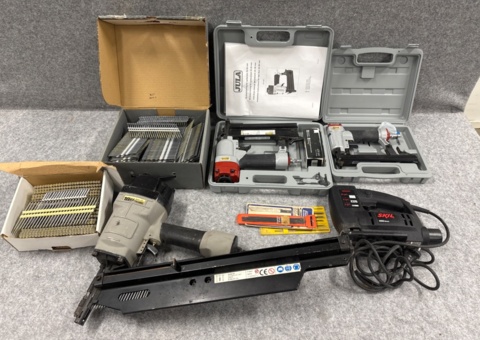 Spikpistoler, sticksåg och spik - Meec Tools, Skil